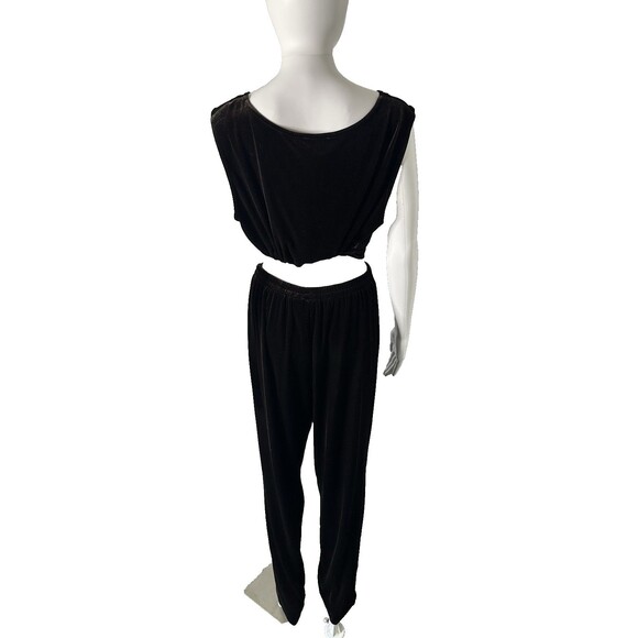 R&M Richards by Karen Wong 2 Piece Set Top & Pants Women's 12 Brown Loungewear - Picture 3 of 8